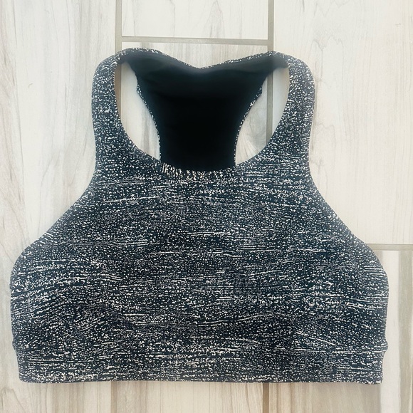 Lululemon, Air Time Sports Bra, Black & White, 10 - Picture 4 of 7